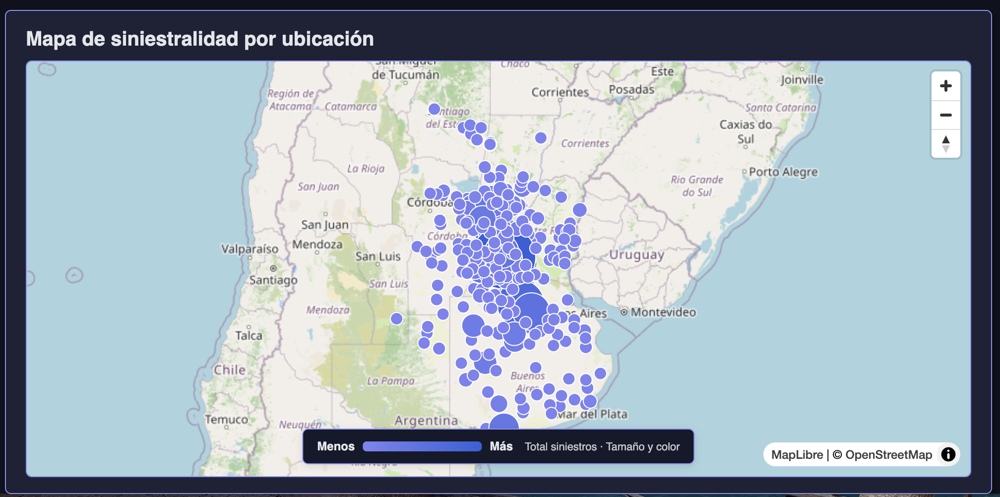 Mapa geográfico de siniestros y primas por zona — análisis de concentración de riesgo